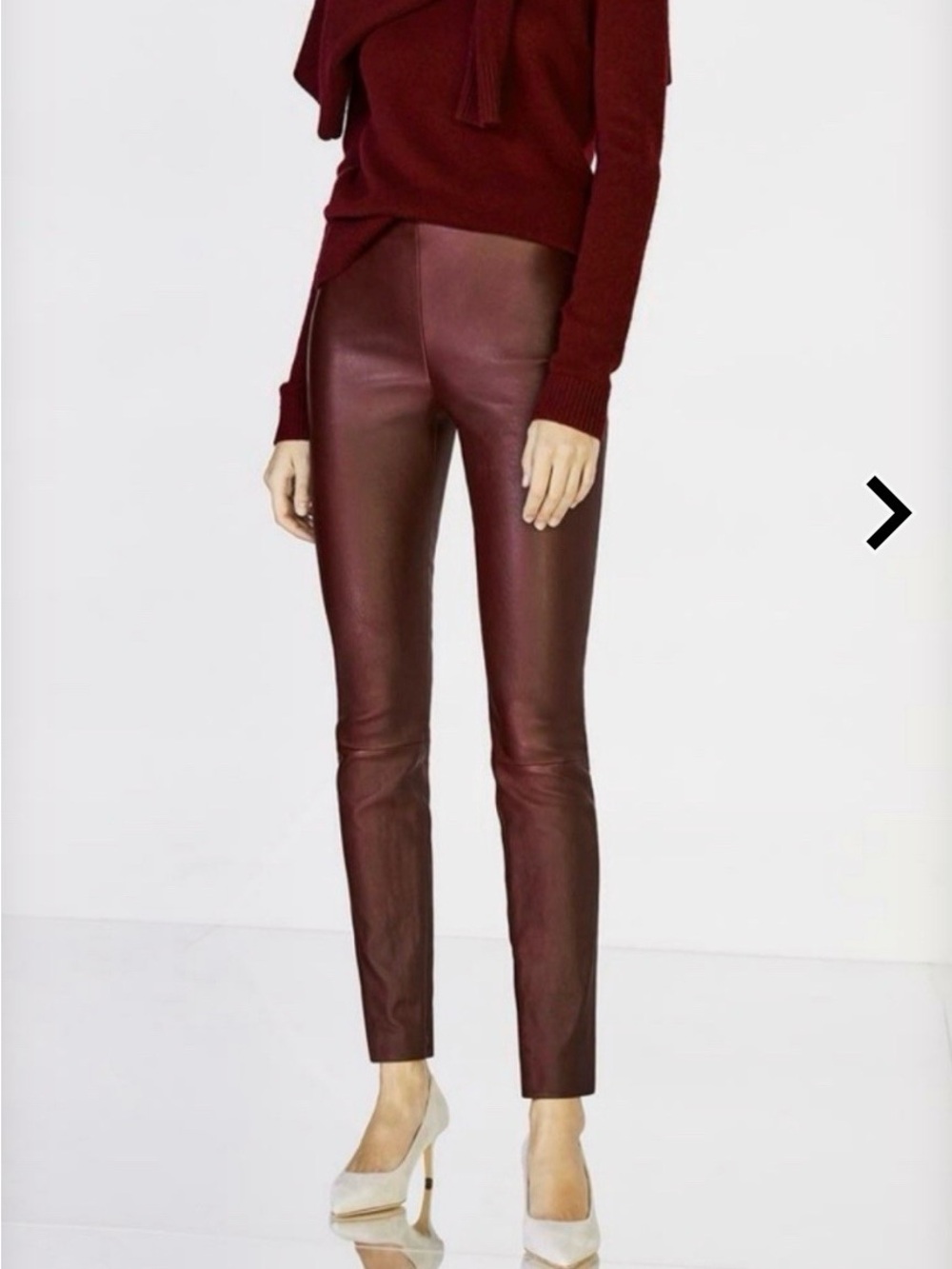 J. Crew | Leather Pants | Wine- Oxblood | 12
